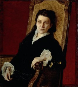 Ritratto di Poliksena Stepanovna Stasova, moglie di D.V. Stasov, 1879